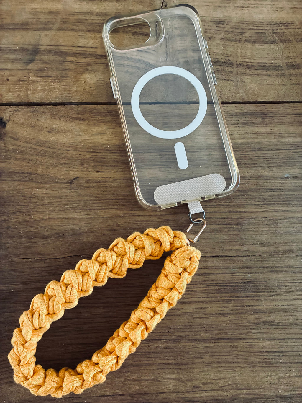 Bracelet téléphone jaune orangé 🧡💛
