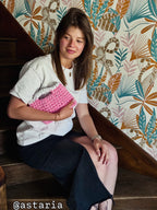 Pochette d'été rose