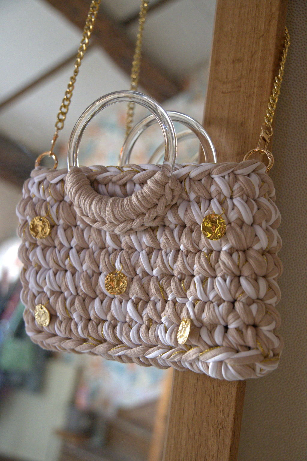 Modèle Romi beige & blanc