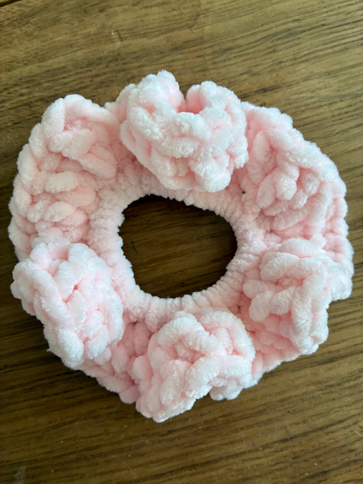 Chouchou rose pâle 🌸
