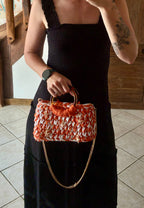 Modèle Romi orange & blanc