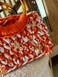 Modèle Romi orange & blanc