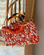Modèle Romi orange & blanc