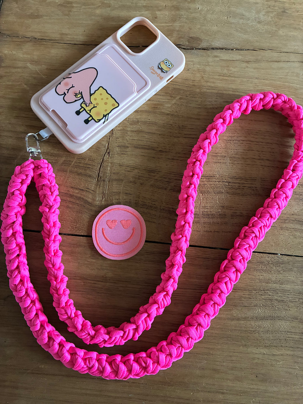 Cordon téléphone Rose Fuchsia
