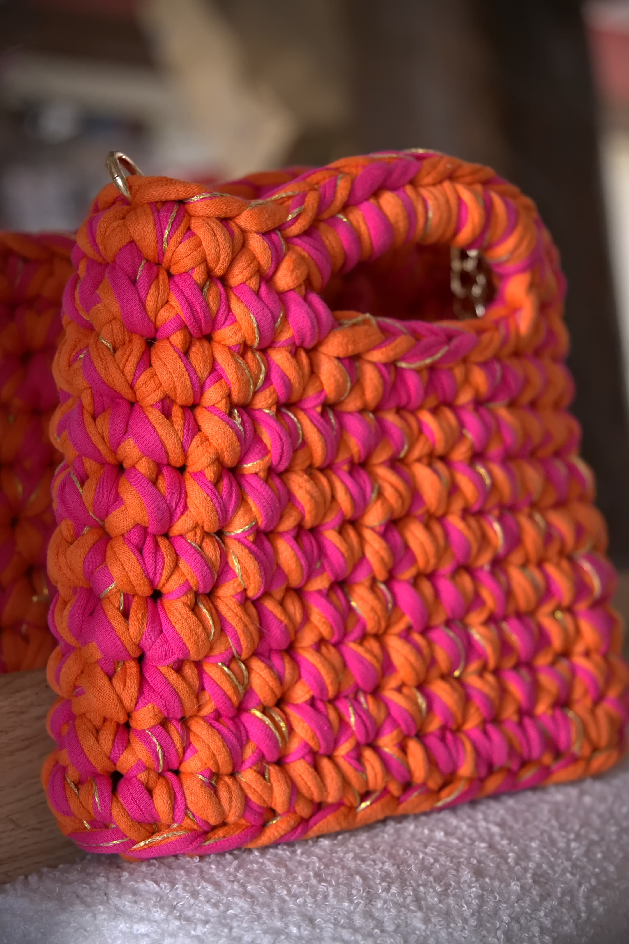 Sac Évi – Fuchsia & Orange