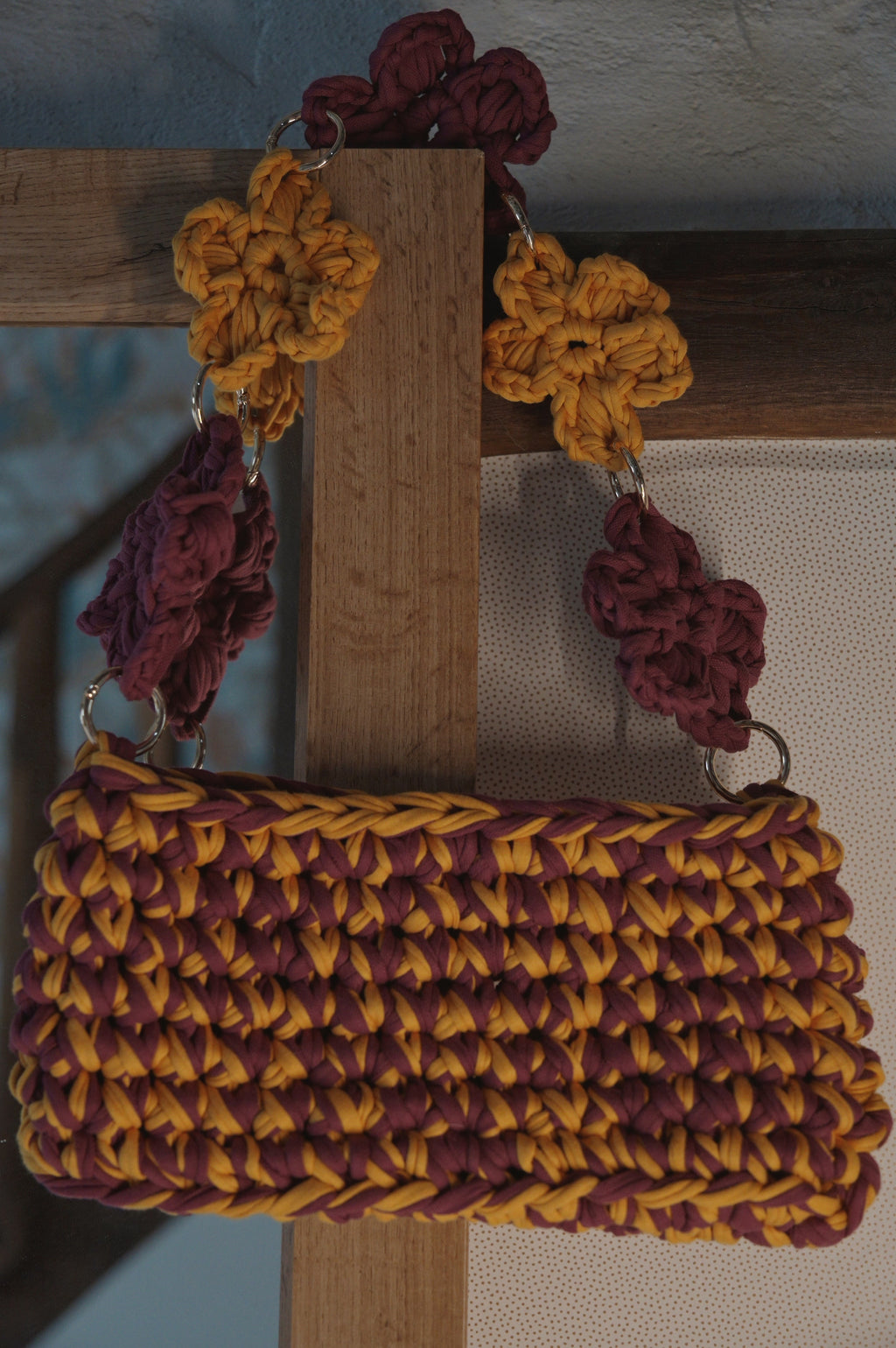 Mimi Flowers Orange & Mauve