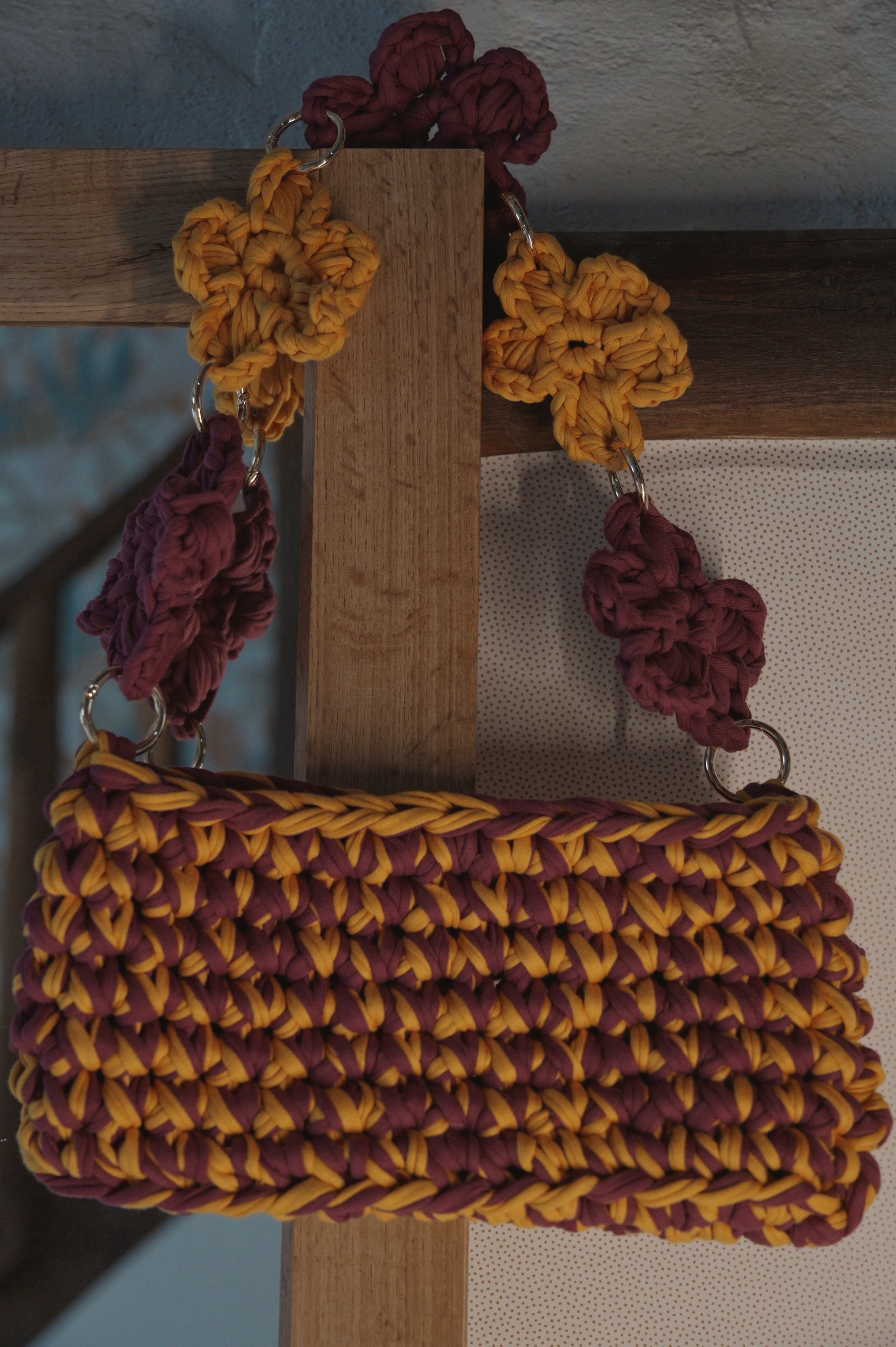 Mimi Flowers Orange & Mauve