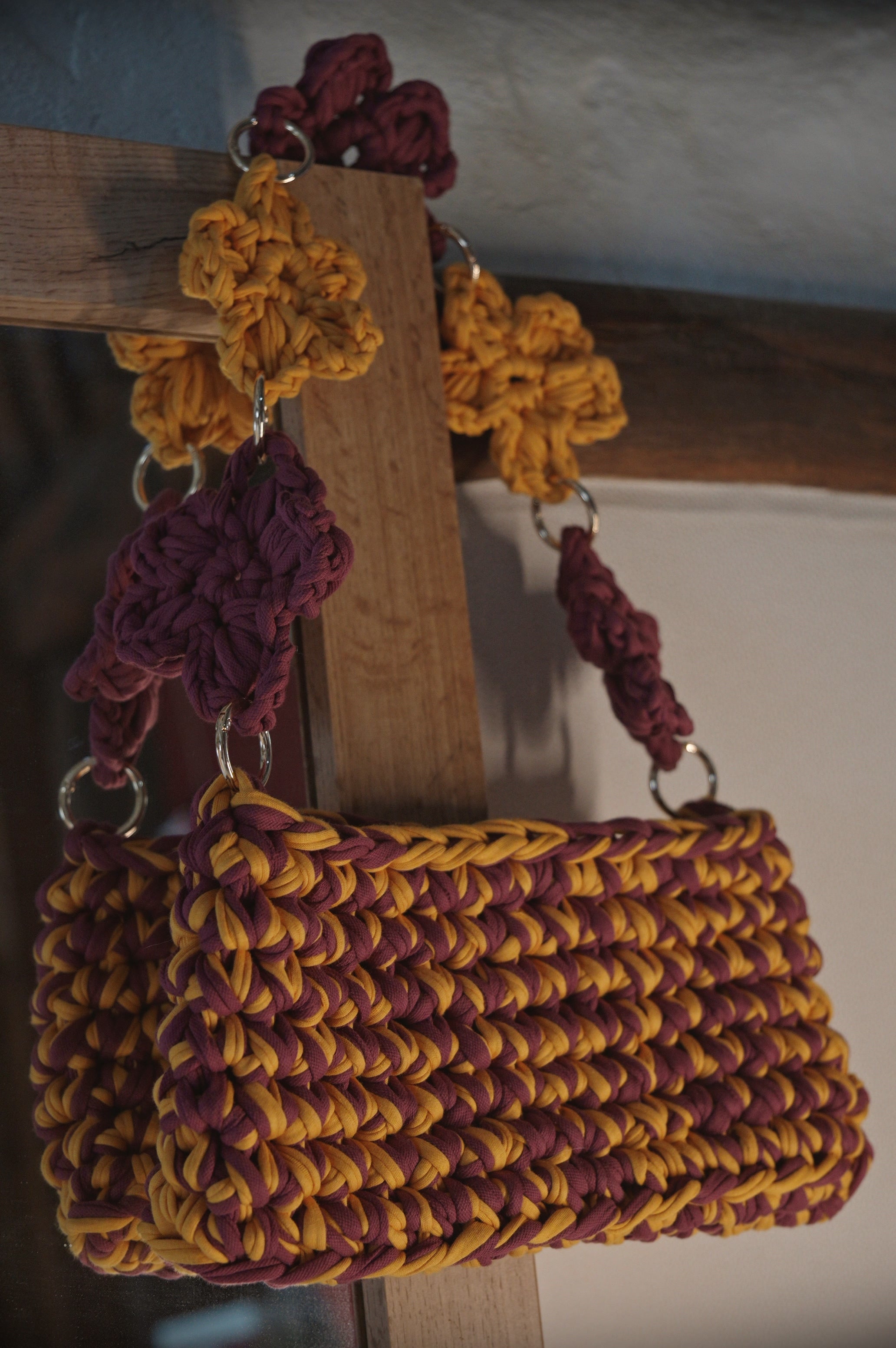 Mimi Flowers Orange & Mauve