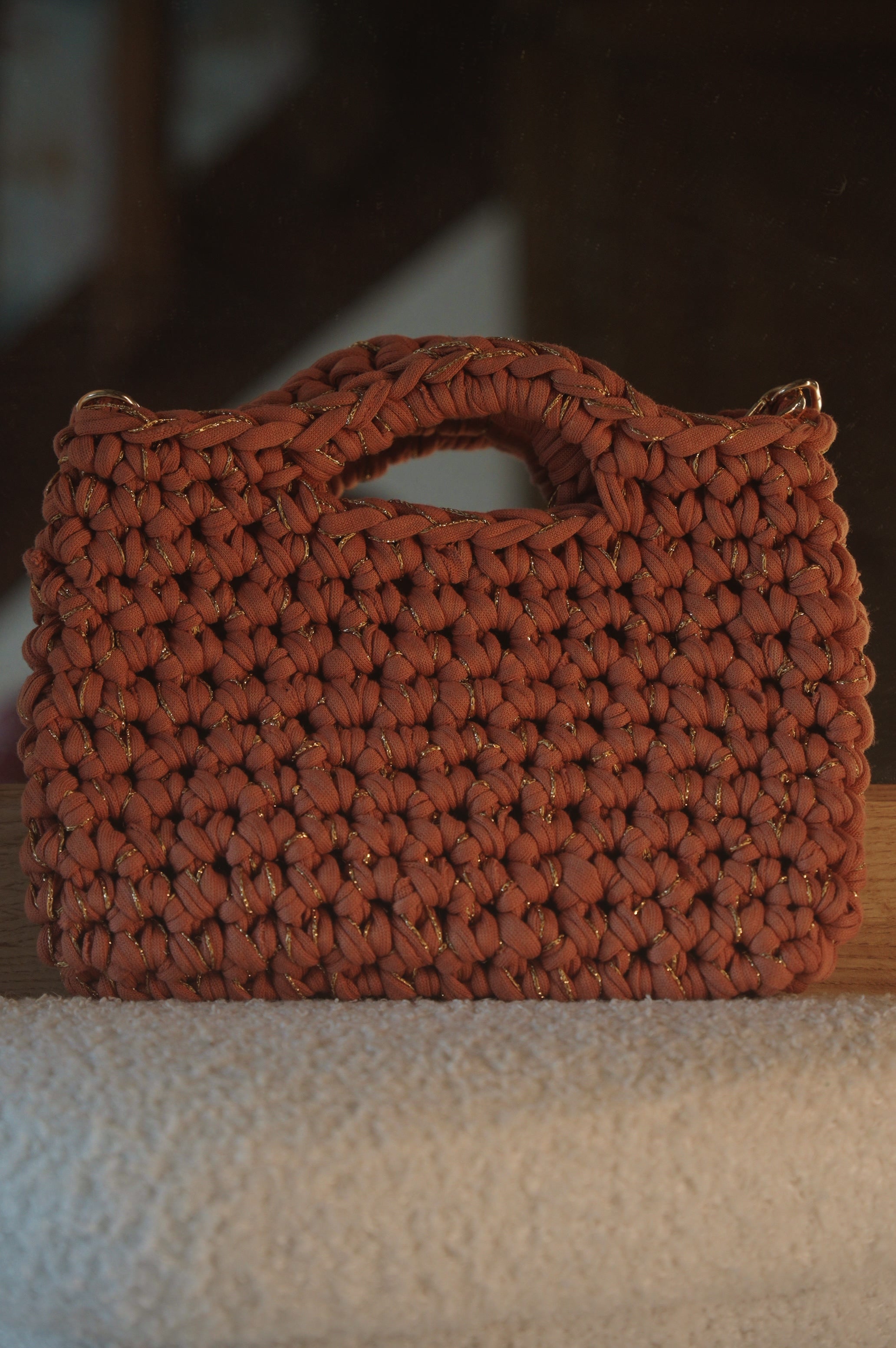 pochette d'été rouille